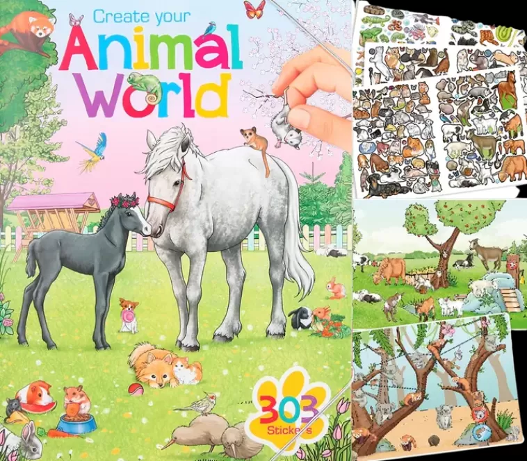 Creative Studio Animal World Tarrakirja Cheap