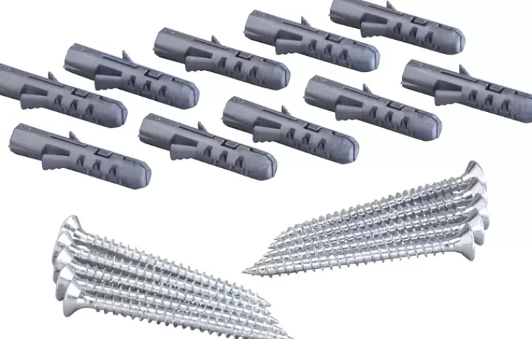 Elfa Asennukseen Puuseiniin Tai Betoniin, Kiveen Tai Kaakeliseiniin. Tfx 4.8 X 64 Mm. Toimitetaan 10 Kpl:N Pakkauksessa. New