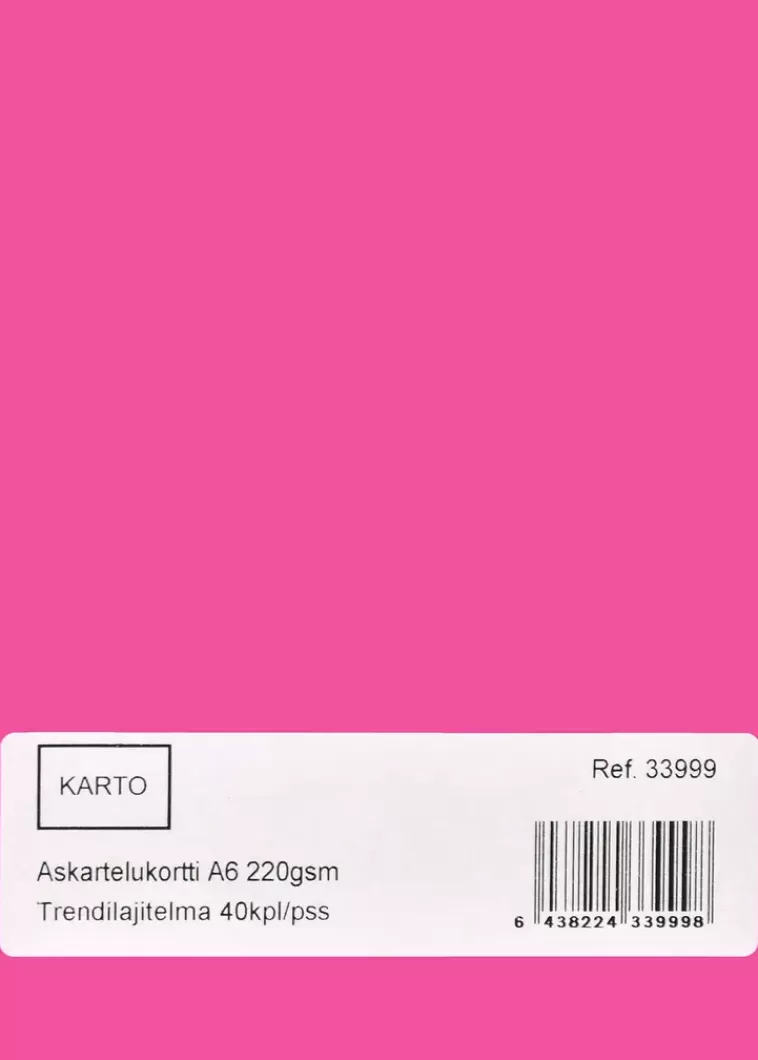 Karto Askartelukortti A6 220 Gsm Trendilajitelma 40 Kpl/Pss Outlet