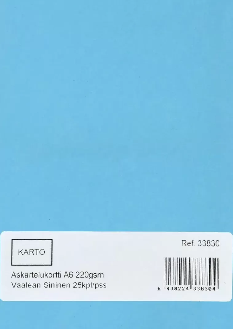 Karto Askartelukortti A6 220 Gsm Vaalean Sininen 25 Kpl/Pss Best