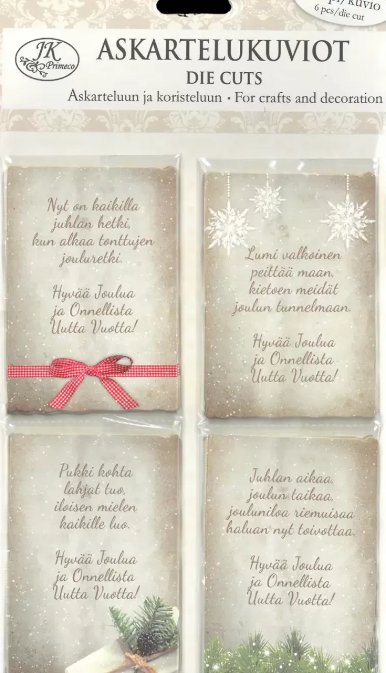 J.K. Primeco Askartelukuvio Joulutoivotukset Natur Discount