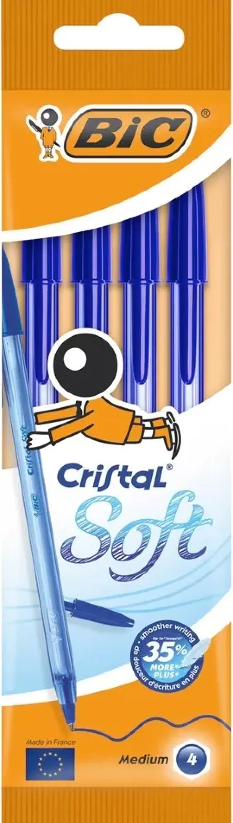 BiC Cristal Soft Kuulakyna 4Kpl Best Sale