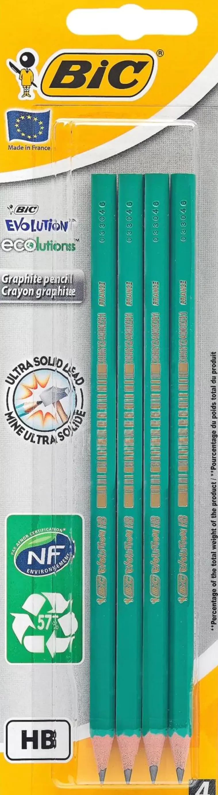 BiC Evolution Lyijykyna 4Kpl New