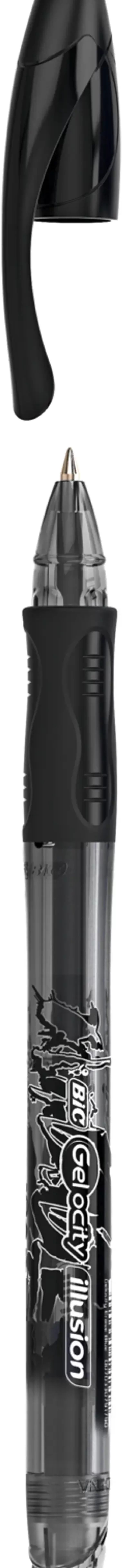 BiC Gelocity Illusion Pyyhittava Geelikyna Musta Shop