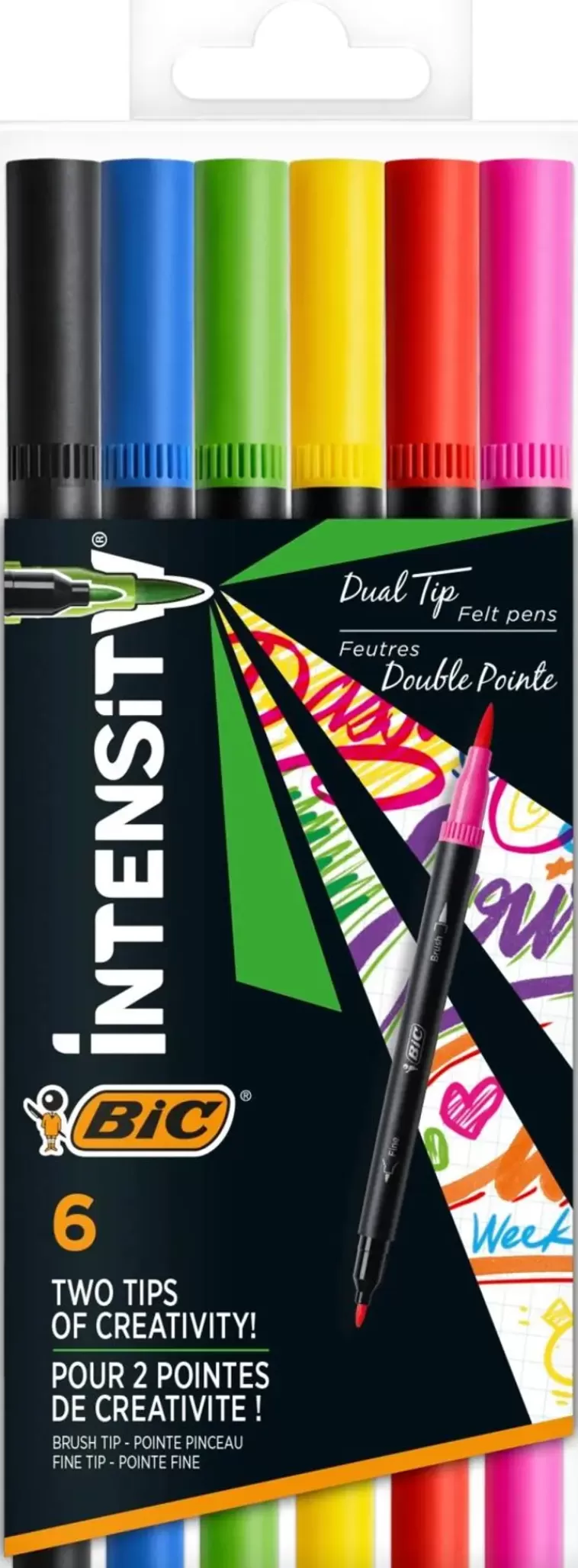 BiC Intensity Dual-Tip Kuitukyna 6Kpl Cheap