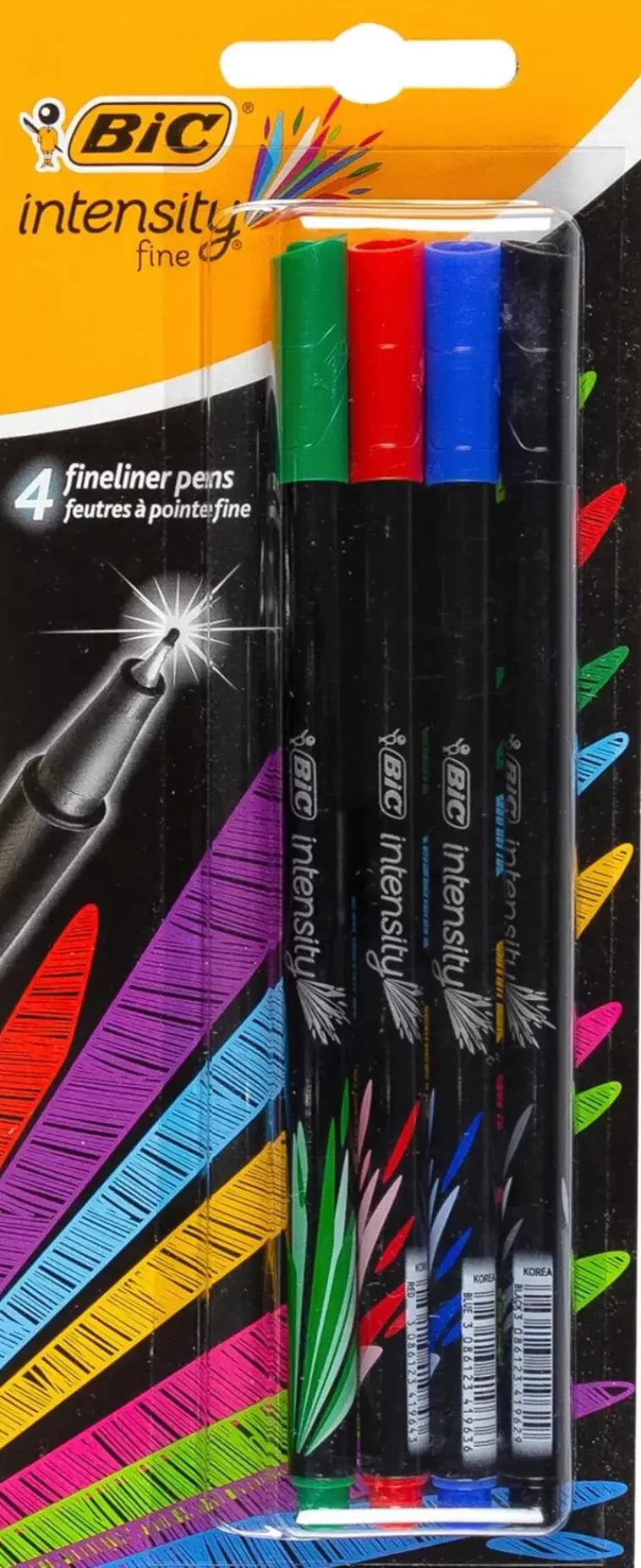 BiC Intensity Perusvarit 4Kpl Fineliner Best Sale