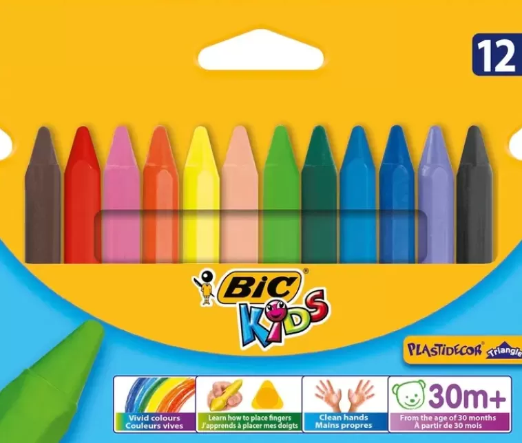 BiC Kids Kolmiomuovivahaliitu 12Kpl Cheap