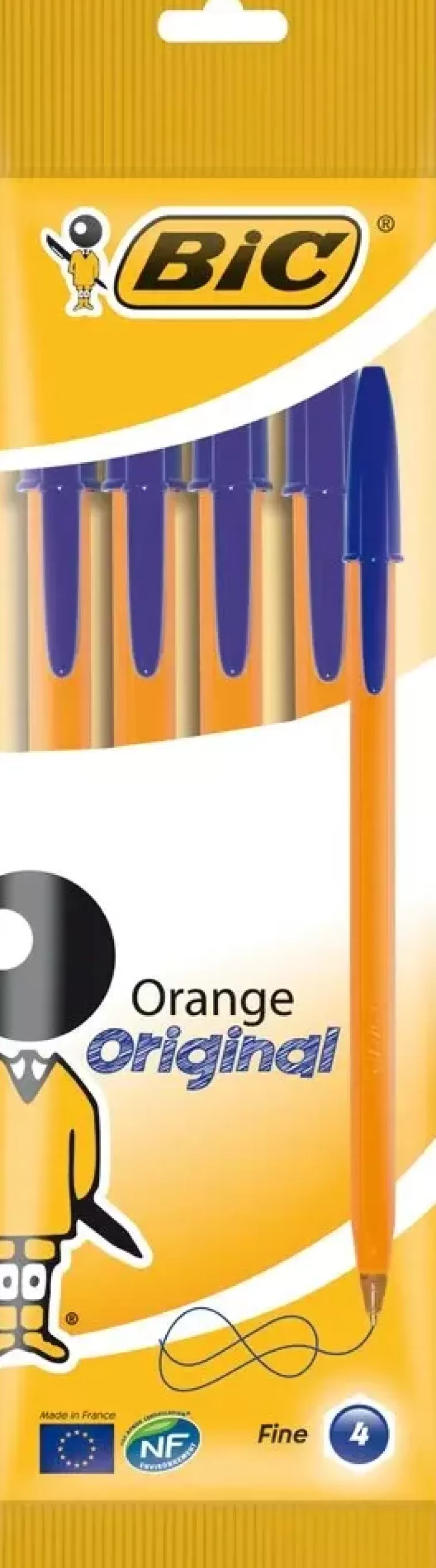 BiC Kuulakyna Orange 4Kpl Sininen Muste Flash Sale