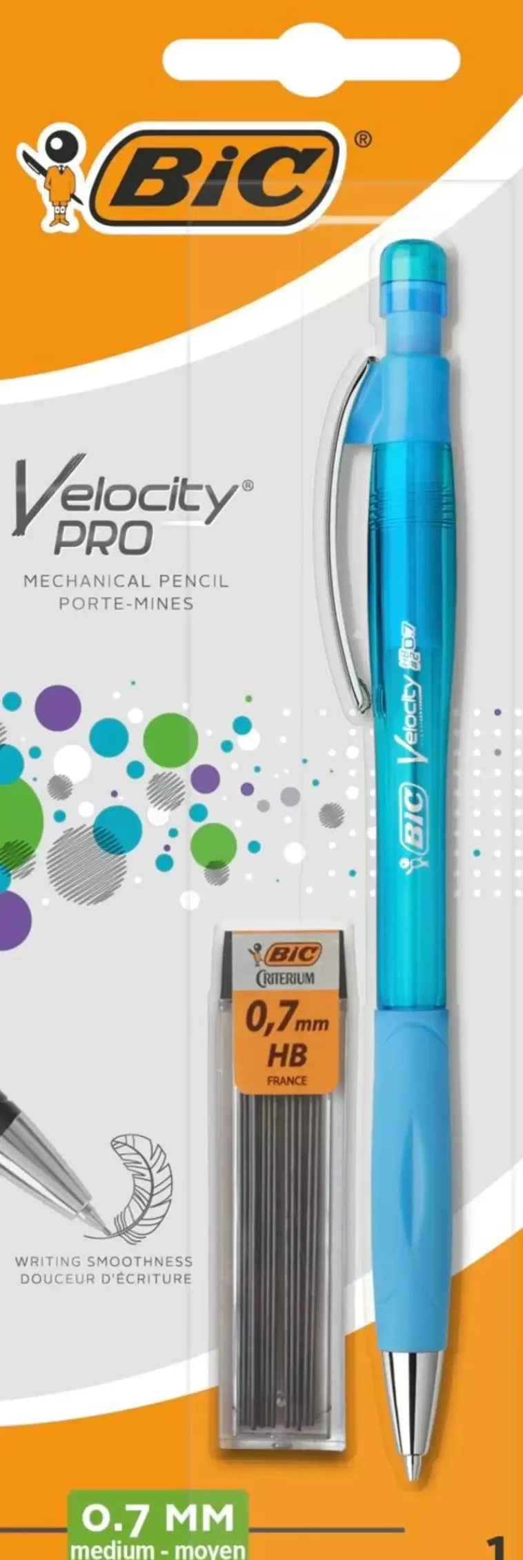 BiC Velocity Pro Lyijytaytekyna 0,7 + Tayttolyijyt 12Kpl Lajitelma Cheap