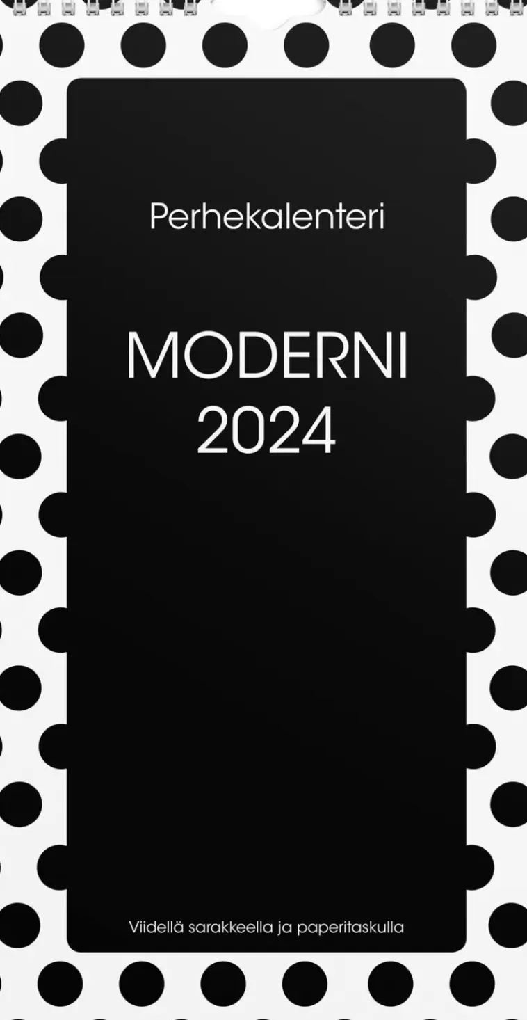 Burde Perhekalenteri 2024 Perhekalenteri Moderni Paperitaskulla Shop