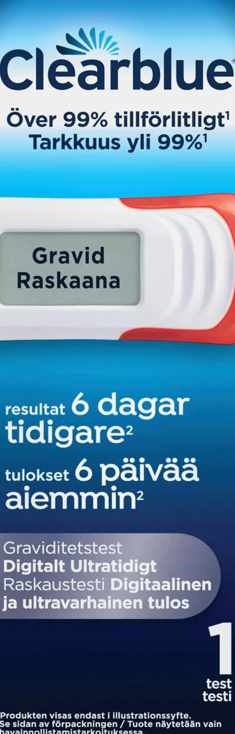 Clearblue Digital Ultra Early 1Kpl Raskaustesti Sale