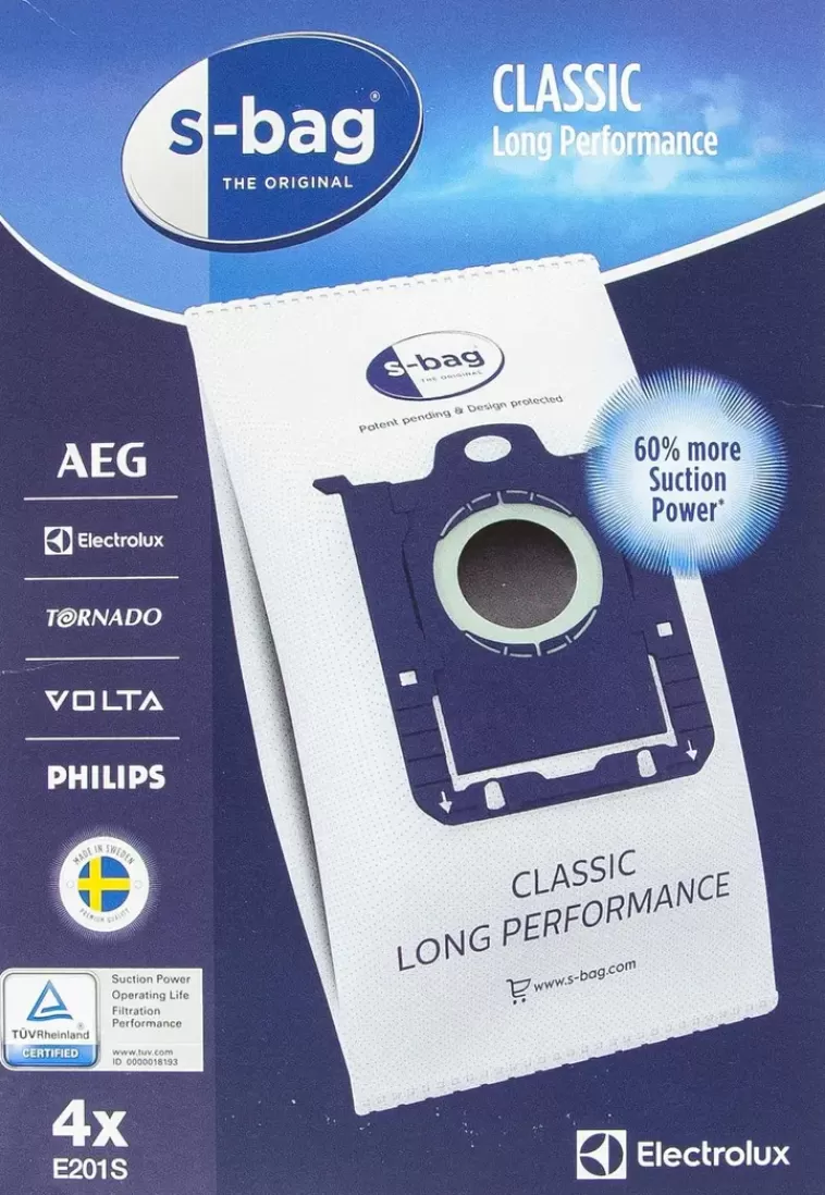 Electrolux Polypussi S-Bag Classic Long Performance E201S 4 Kpl Best