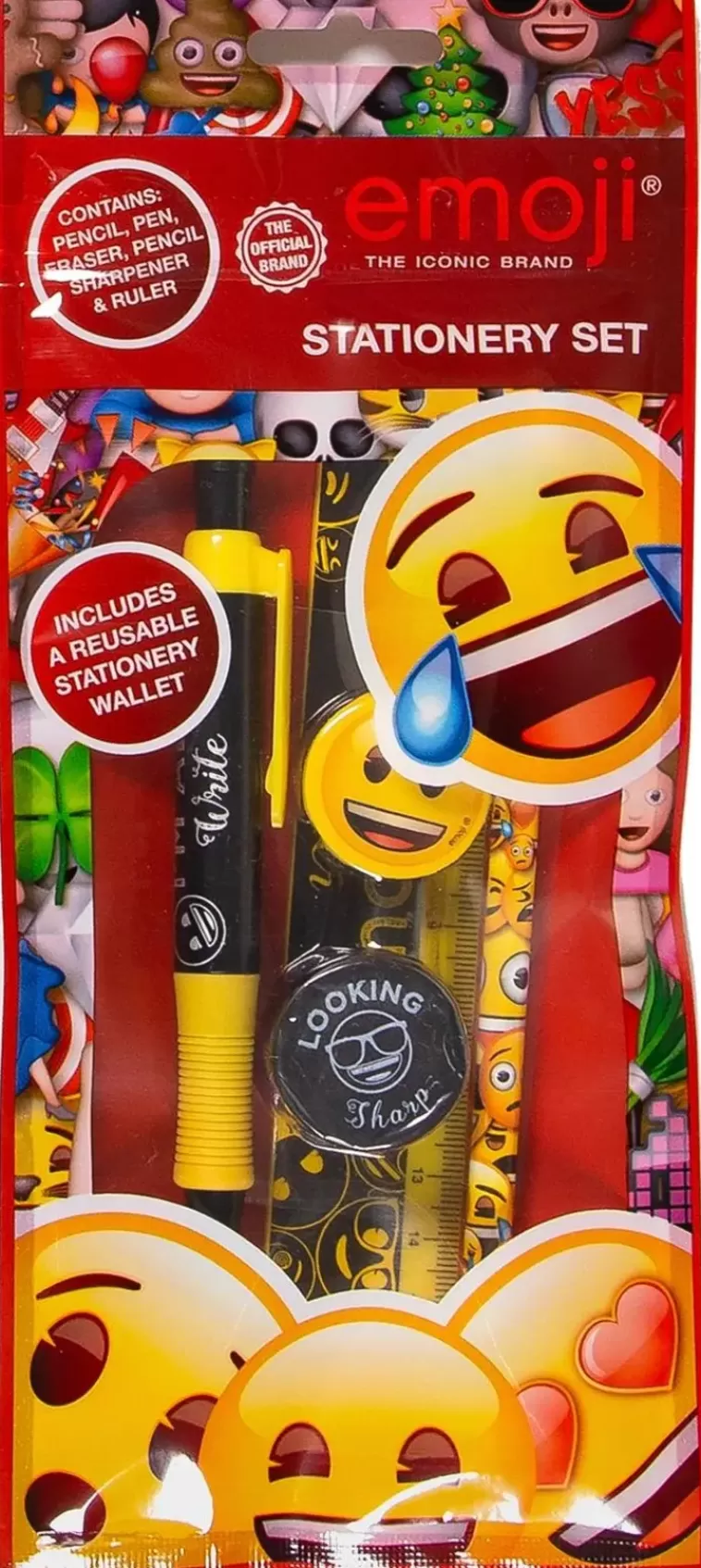 Emoji Kirjoitussetti 5-Osainen Sale
