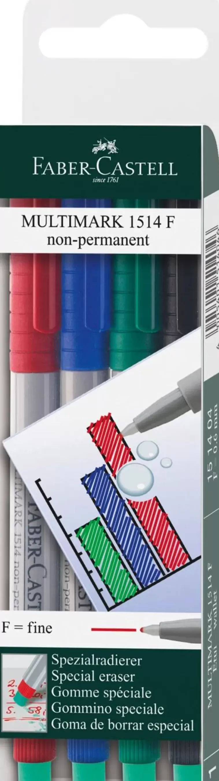 Faber-Castell Kalvokyna 4Kpl Vesiliukoinen Store