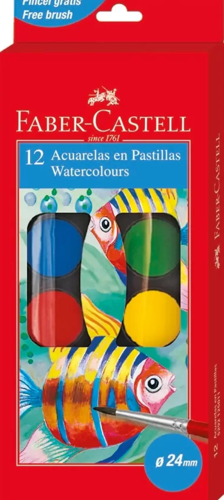 Faber-Castell Vesivarisarja / Suuret Varinapit Ja Sivellin Cheap