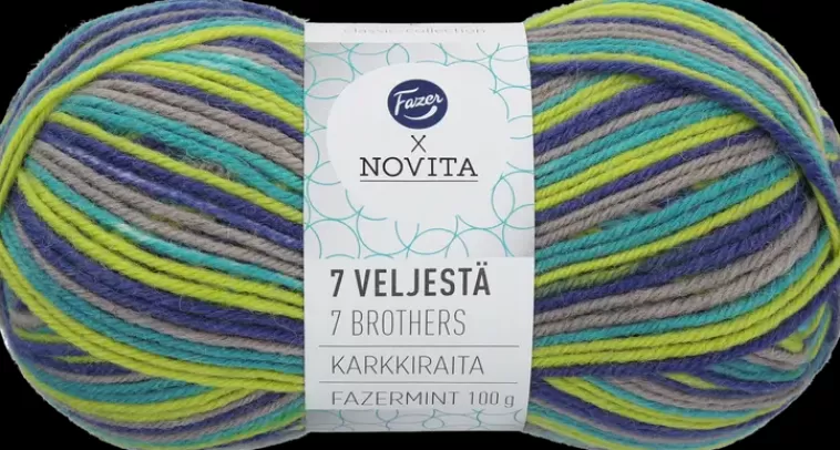 Novita Fazer X Neulelanka 7 Veljesta Karkkiraita Fazermint Flash Sale