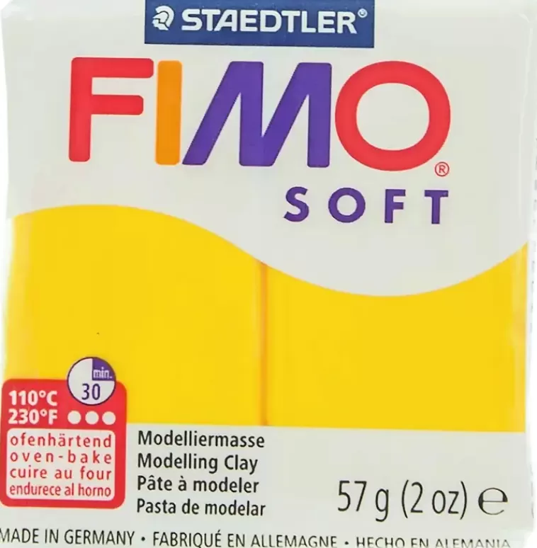 Fimo Soft Muovailumassa, Auringonkeltainen, 57 G Outlet