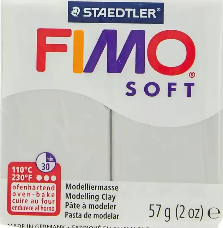 Fimo Soft Muovailumassa, Harmaa, 57 G Cheap