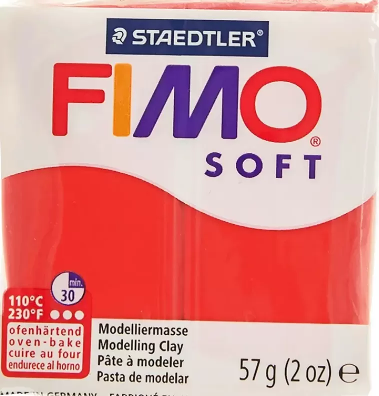 Fimo Soft Muovailumassa, Intianpunainen, 57 G Clearance