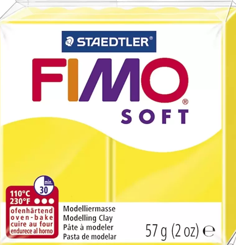 Fimo Soft Muovailumassa, Sitruuna, 57 G Discount