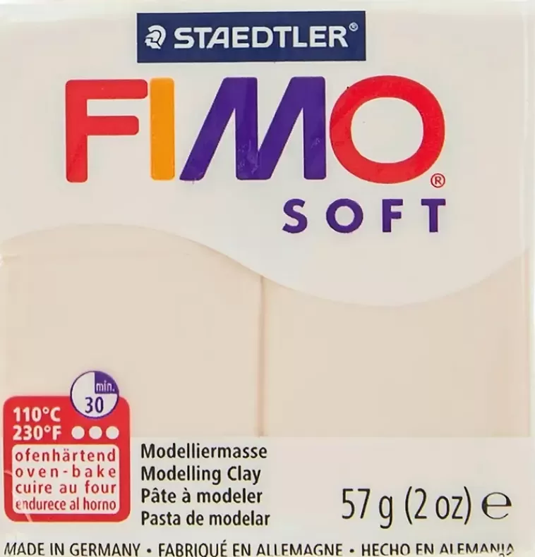 Fimo Soft Muovailumassa, Vaalea Puuteri, 57 G Outlet