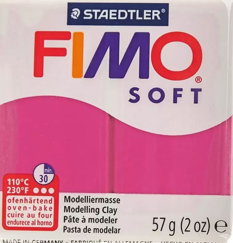 Fimo Soft Muovailumassa, Vadelma, 57 G Outlet