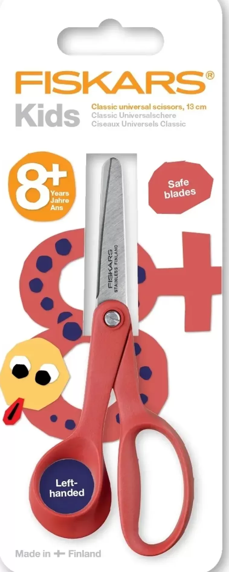 Fiskars 13 Cm Classic Lasten Sakset, Vasen Fashion