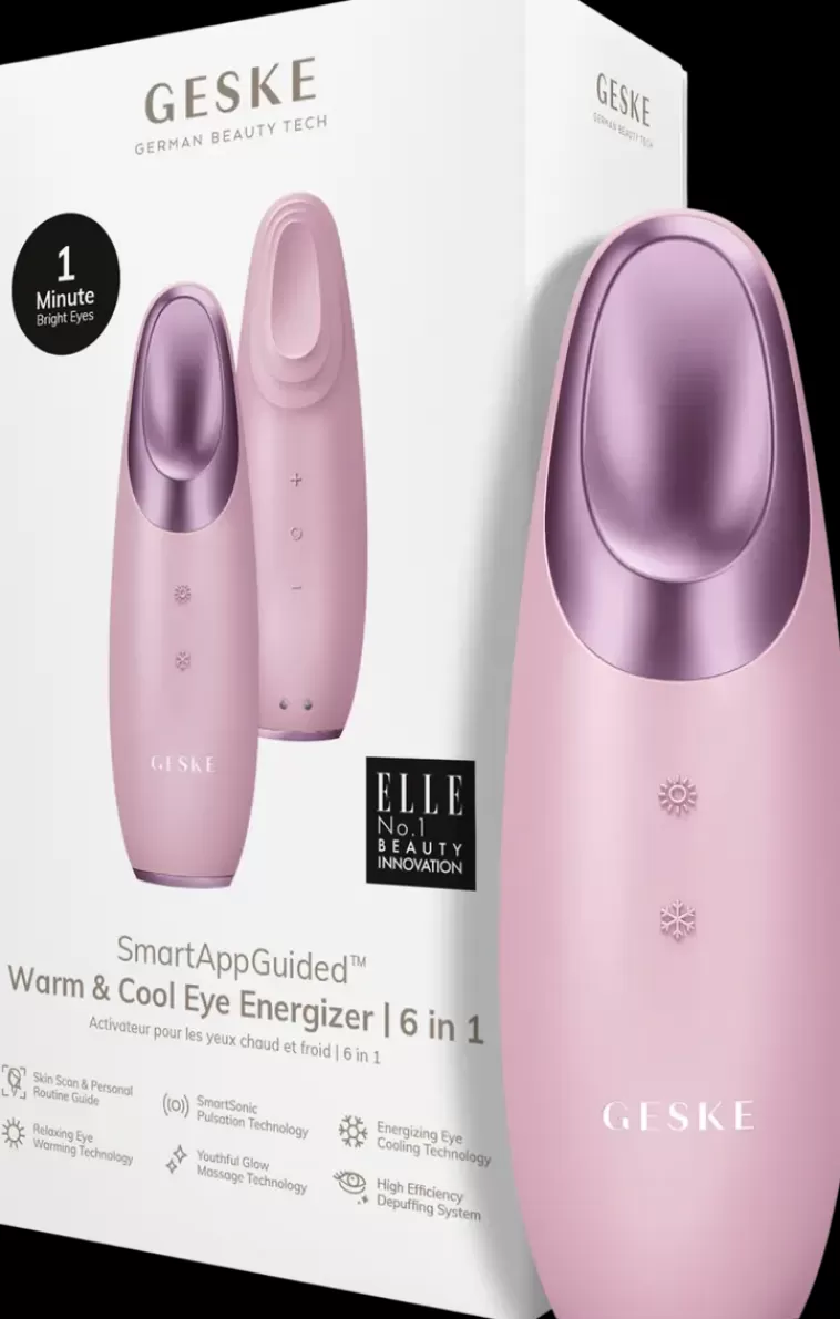 GESKE Warm & Cool Eye Energizer 6 In 1 Pink Silmanymparysihon Hoitolaite New