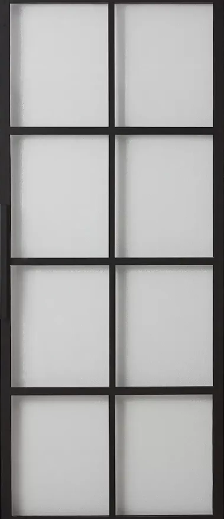 Habo Ovi Cube 900X2133X28 Musta/Lasi New