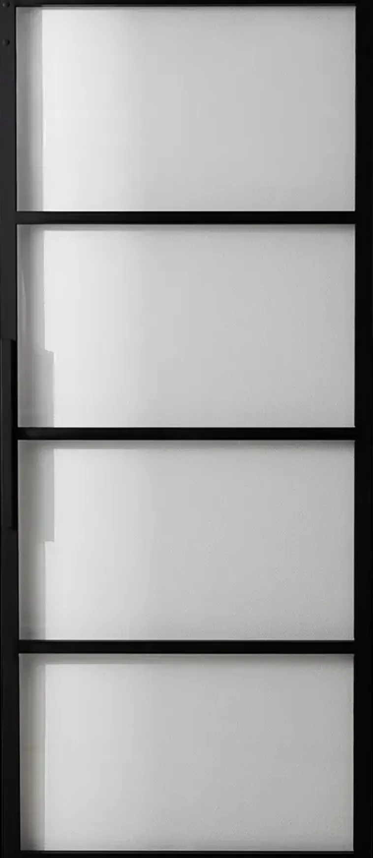Habo Ovi Square 900X2133X28 Musta /Lasi Discount