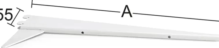 Habo U-Kannatin 611 45Cm Valkoinen Cheap