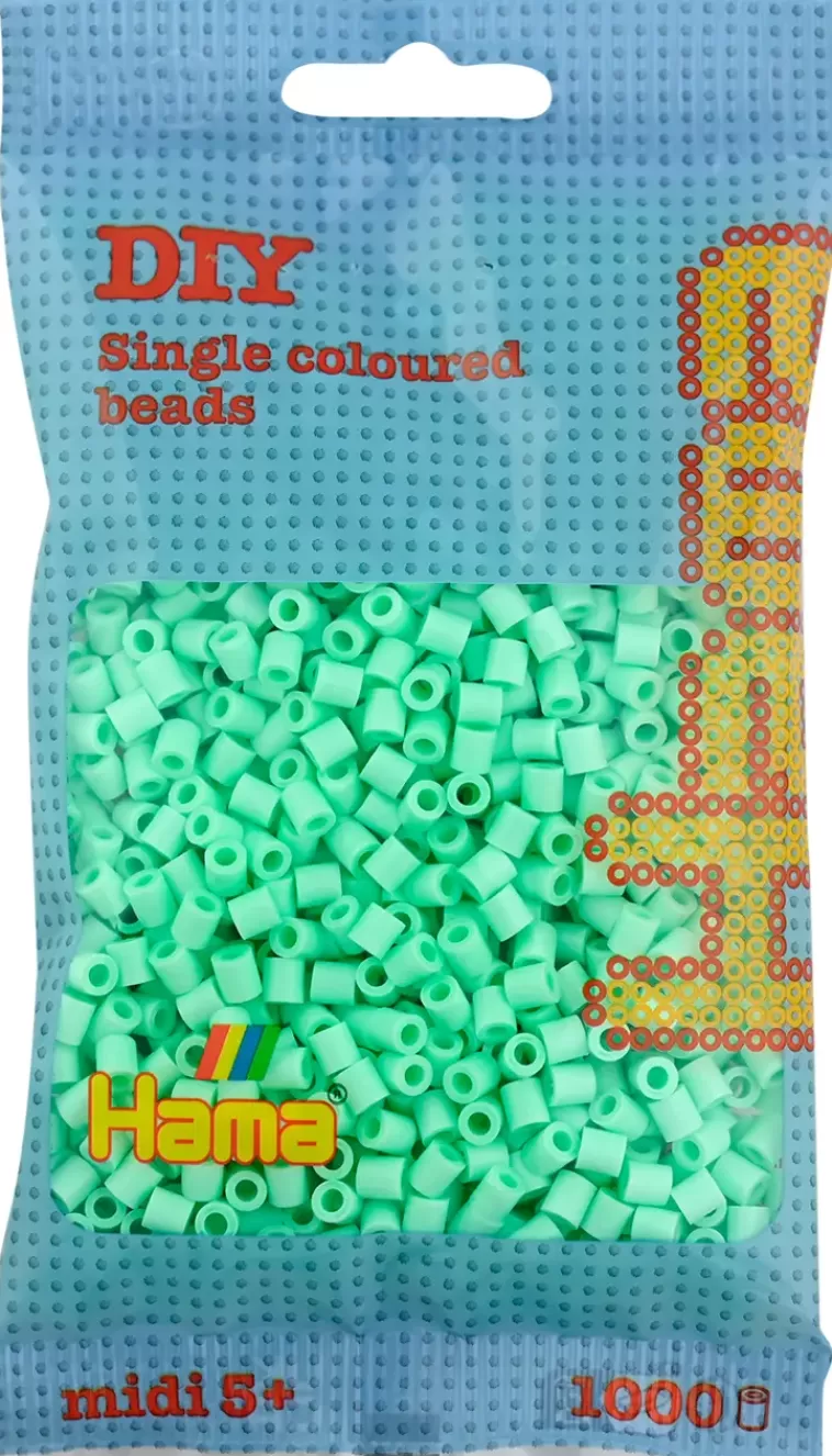 Hama Midi Silityshelmet Pussissa, 1000 Kpl, Pastelli Minttu Sale
