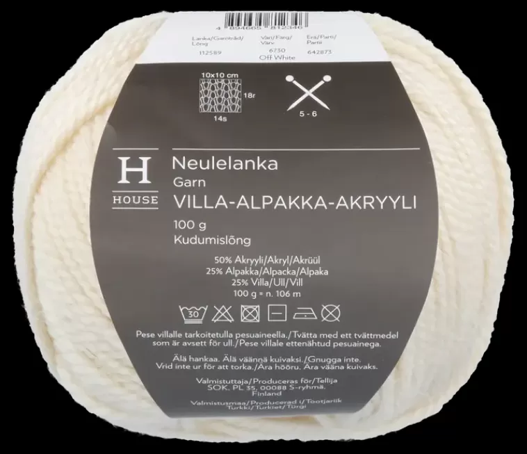 House Neulelanka Villa-Alpakka-Akryyli 112589 100 G Store