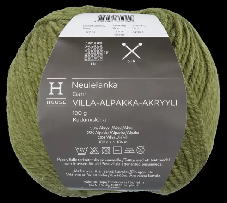 House Neulelanka Villa-Alpakka-Akryyli 112589 100 G Shop