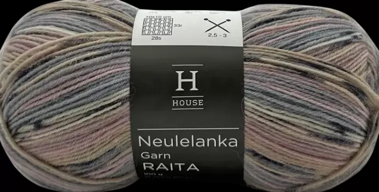House Sukkalanka Raita-Kuvio 100 G, Pastellivarit Shop