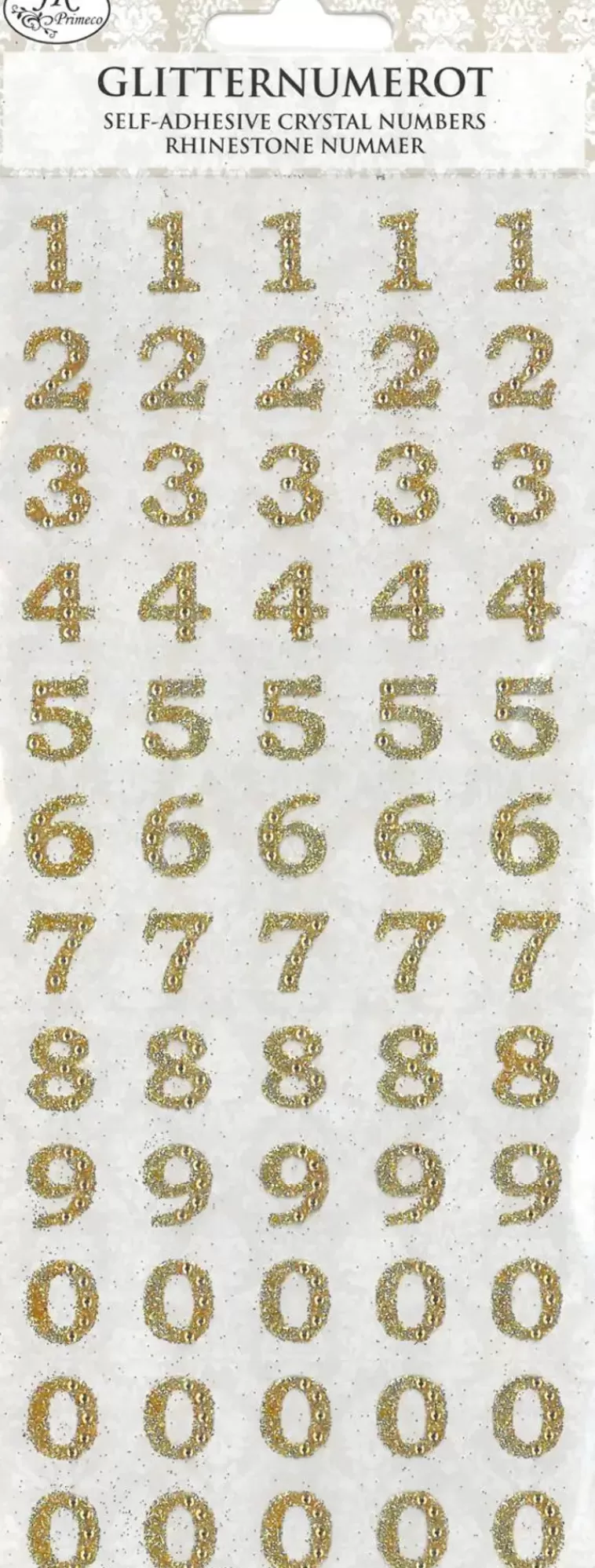 J.K. Primeco Glitternumerotarra Kulta Store