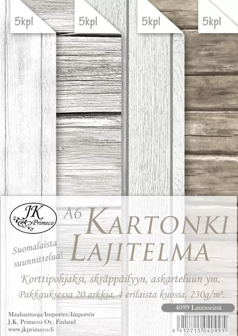 J.K. Primeco Kartonkilajitelma A6 Lautaseina 20Ark Cheap