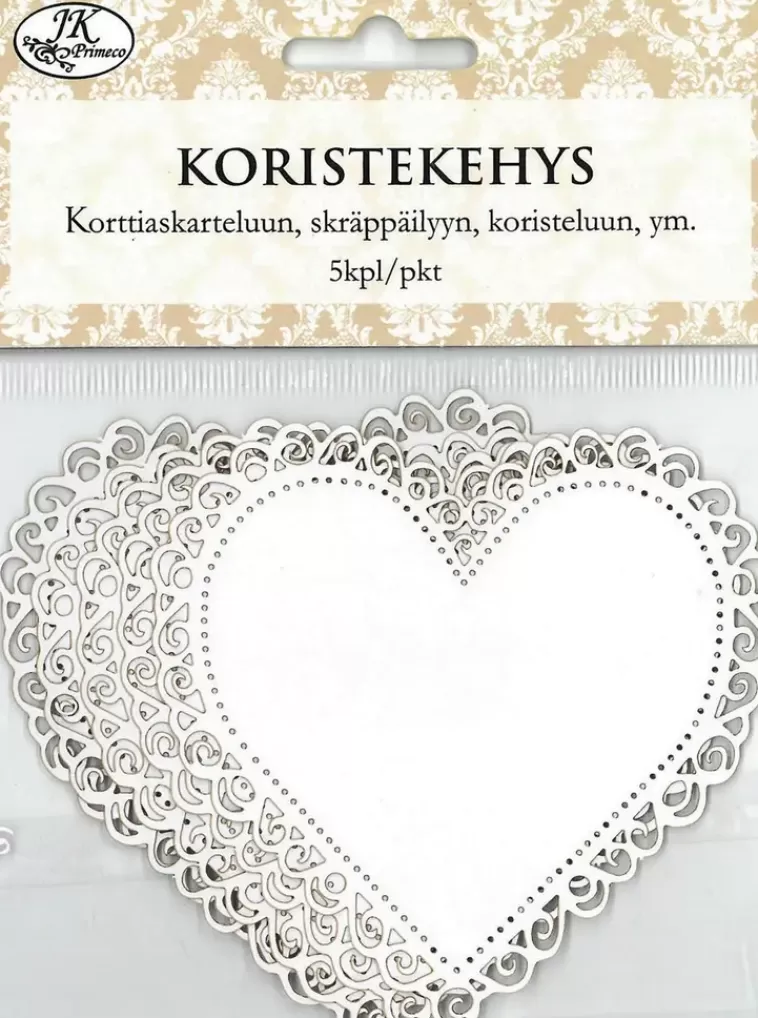 J.K. Primeco Koristekehys Sydan Valkoinen 5Kpl/Pkt Discount