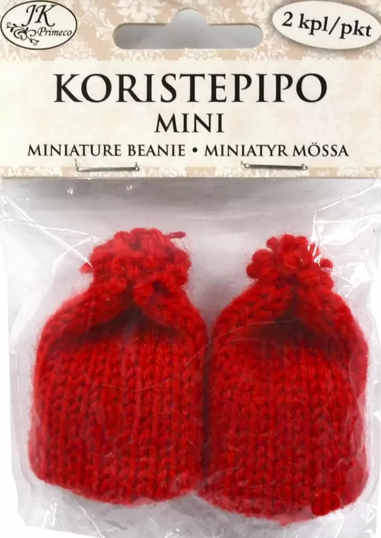 J.K. Primeco Koristepipot Mini Punainen 2 Kpl New