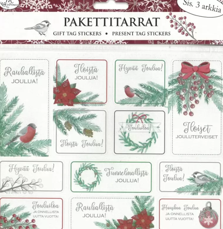 J.K. Primeco Pakettitarra Havut Ja Marjat 3 Ark Clearance