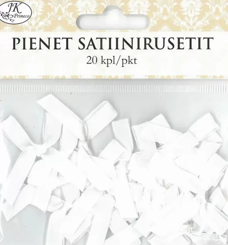 J.K. Primeco Satiinirusetit Pieni Valkoinen 20Kpl/Pkt Best