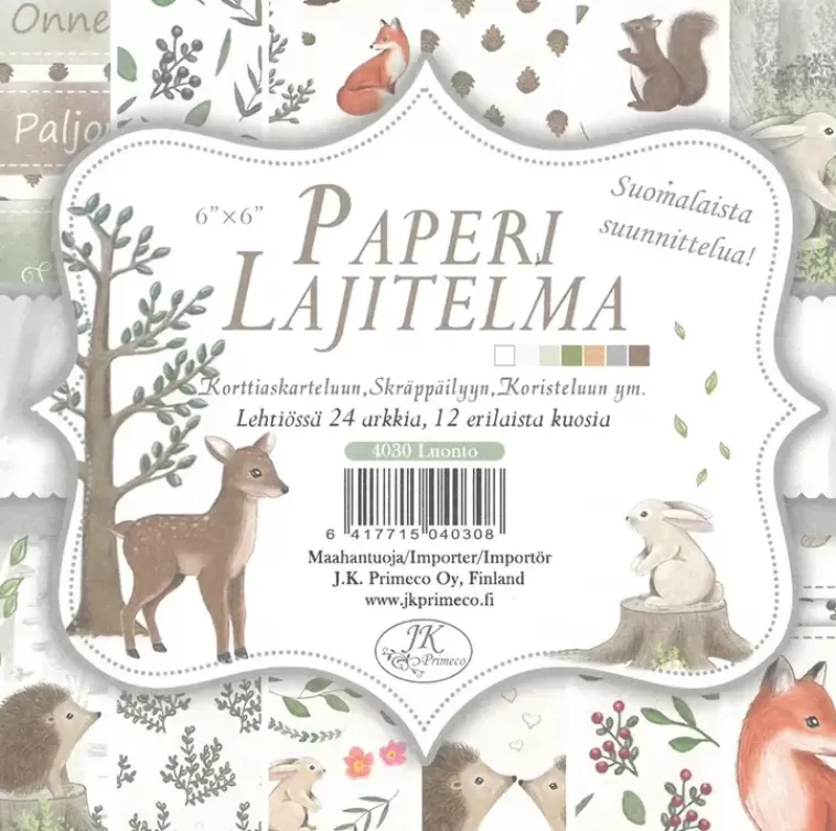 J.K. Primeco Skrappayslehtio Glitter Lemmikit 6"X6" 24Arkkia Clearance