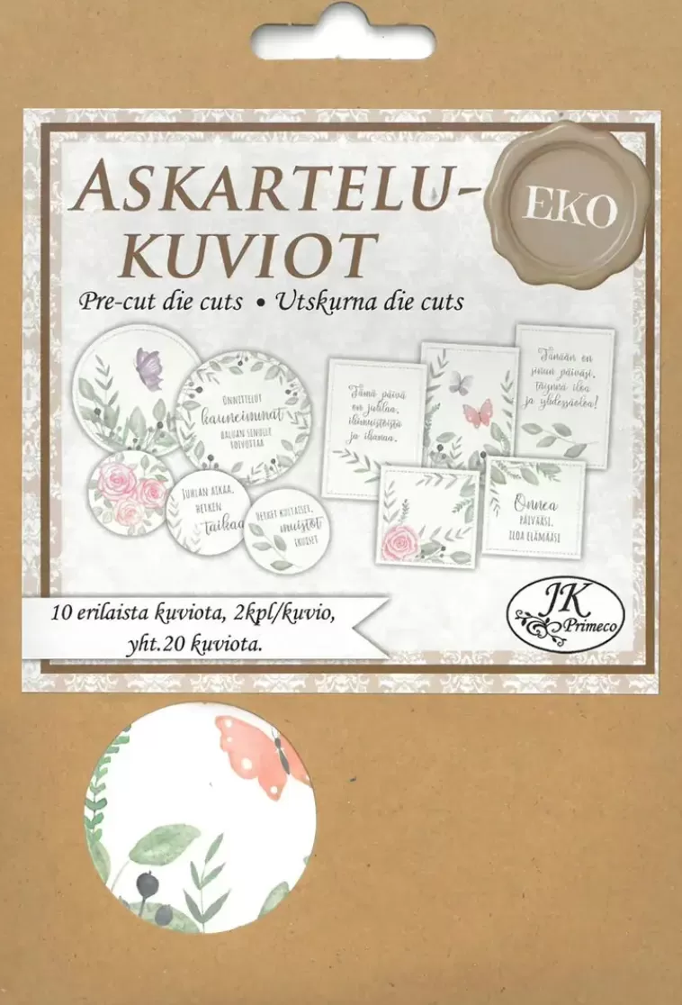 J.K. Primeco J.K. Primeo Eko Askartelukuvio Lehdet 20Kpl New