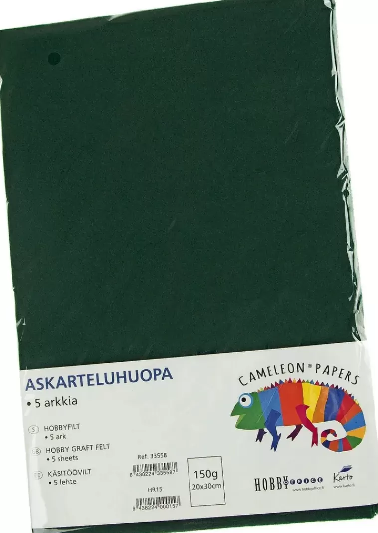 Karto Askarteluhuopa Musta 20X30Cm 5Ark/Pss Clearance