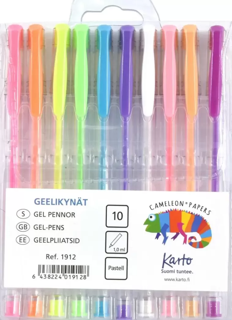 Karto Geelikyna Pastelli Varilajitelma 10Kpl/Pkt New