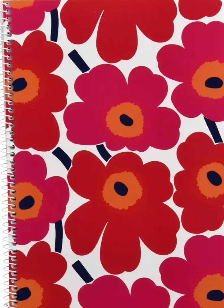 Marimekko Karto Kierrevihko A5/40 Unikko Punainen Shop