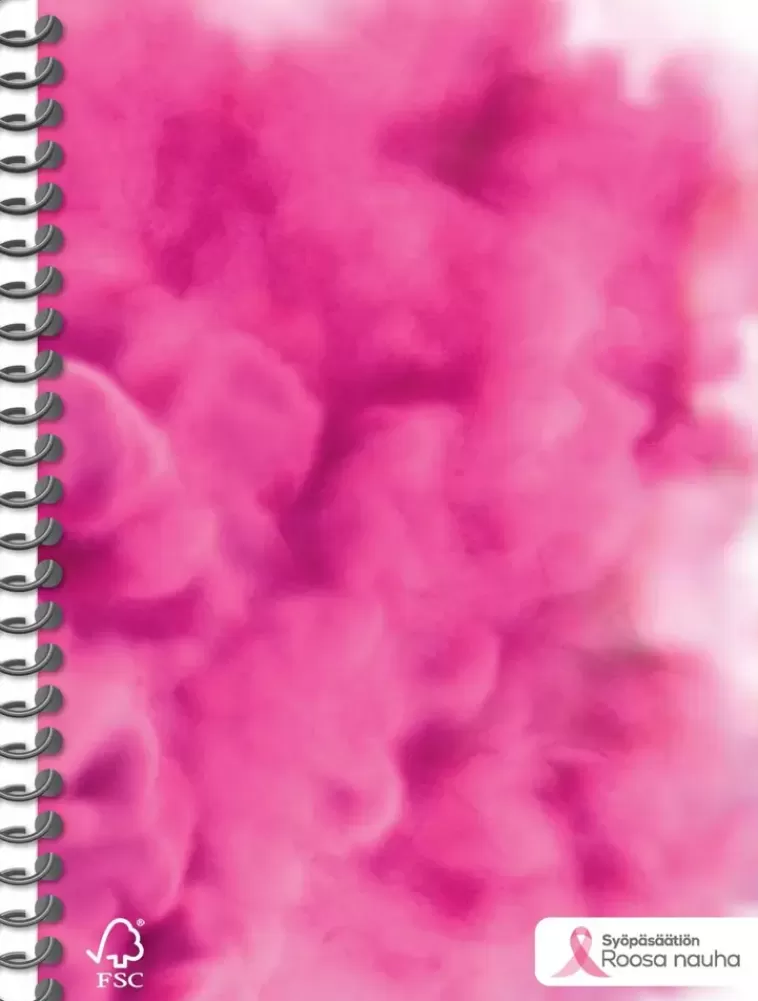 Roosa Nauha Kierrevihko A5 80 Sivua Lajitelma Hot