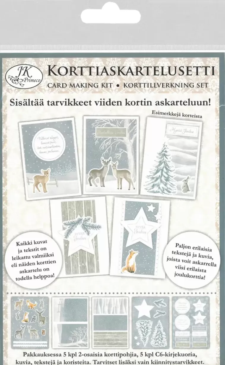 J.K. Primeco Korttiaskartelusetti Talvimetsa 5+5 Hot