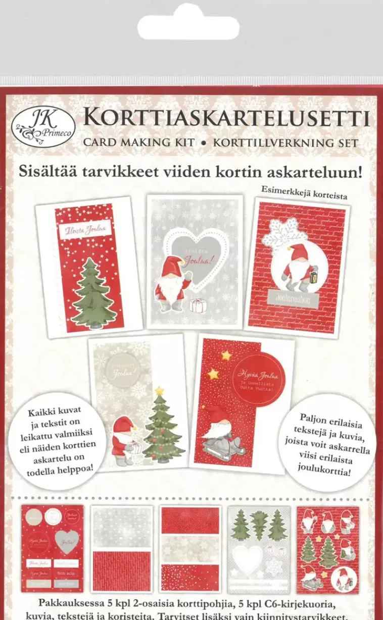 J.K. Primeco Korttiaskartelusetti Tonttu 5+5 Flash Sale