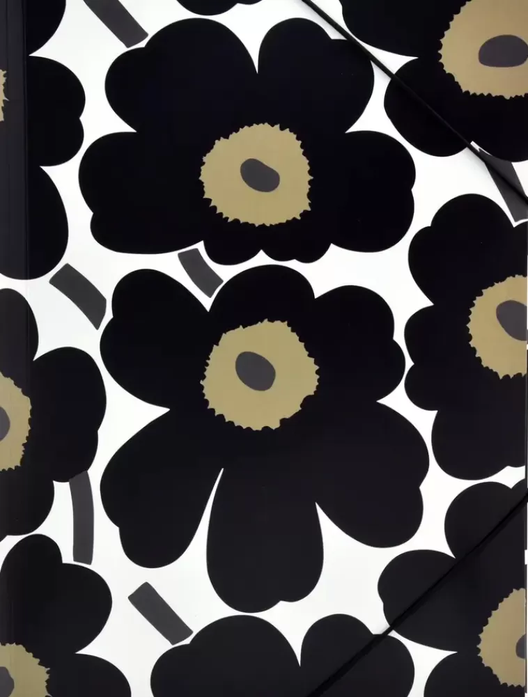 Marimekko Kulmalukkokansio A4 Unikko Musta Sale